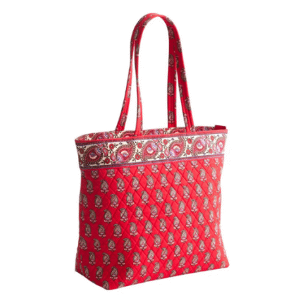 velte flowering paisley goji berry zip tote bag